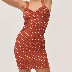 Urban outfitters polka dot bodycon dress